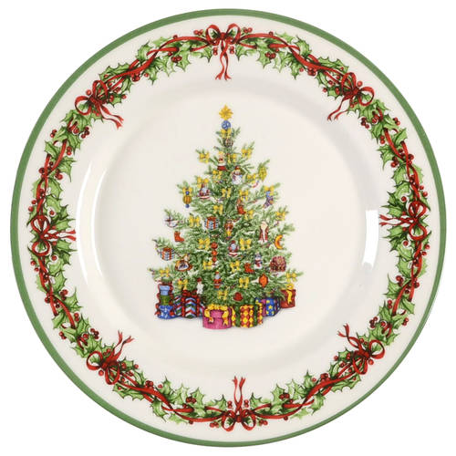 Holiday Celebrations (Green Trim) Salad Plate