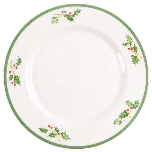 Holiday Celebrations (Green Trim) Salad Plate