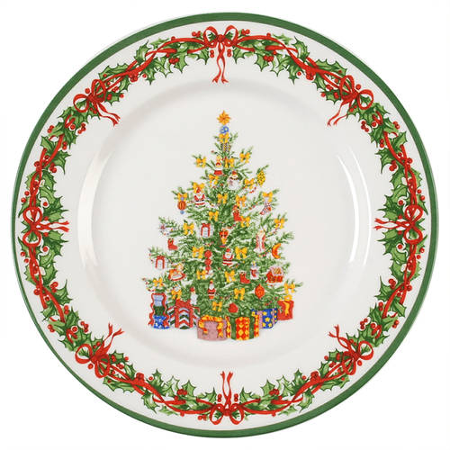 Holiday Celebrations (Green Trim) Salad Plate