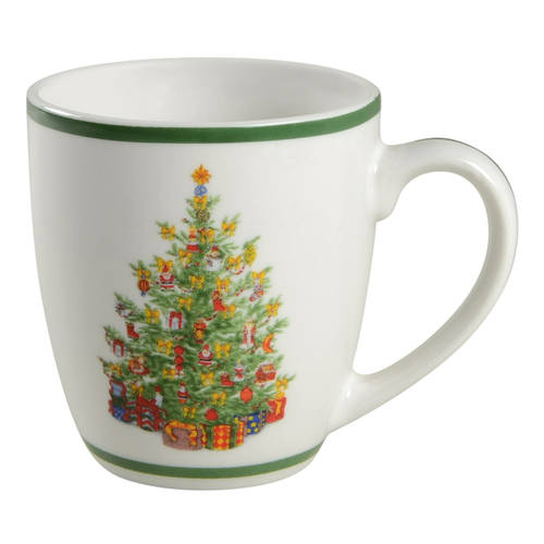 Holiday Celebrations (Green Trim) Mug