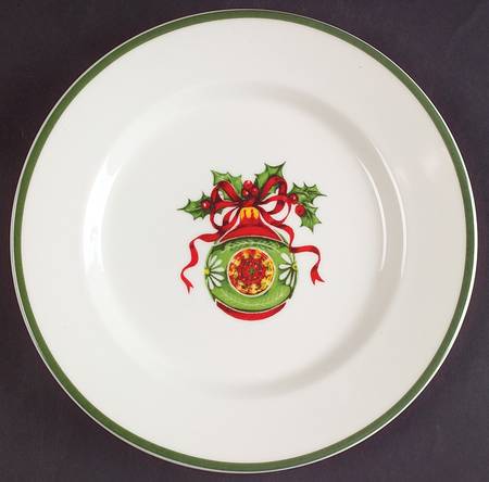 Holiday Celebrations (Green Trim) Salad Plate