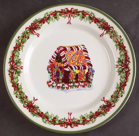 Holiday Celebrations (Green Trim) Salad Plate