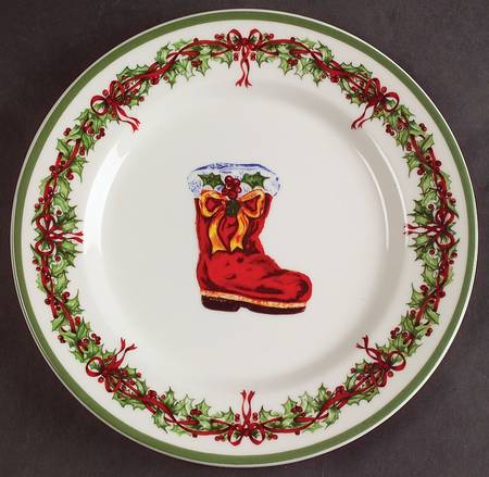 Holiday Celebrations (Green Trim) Salad Plate