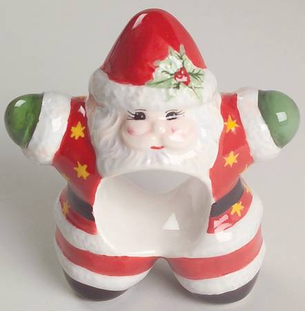 Holiday Celebrations (Green Trim) Figural Napkin Ring