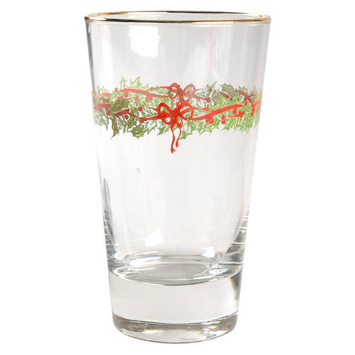 Holiday Celebrations (Green Trim) 15 Oz Glassware Cooler