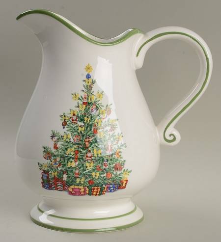 Holiday Celebrations (Green Trim) 64 Oz Pitcher