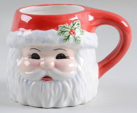 Holiday Celebrations (Green Trim) Figural Mug