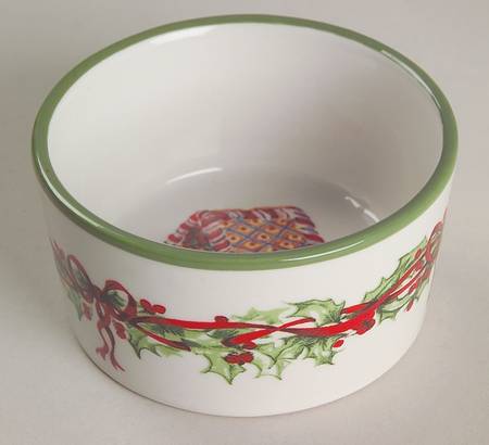 Holiday Celebrations (Green Trim) Ramekin