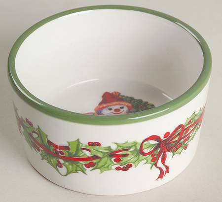 Holiday Celebrations (Green Trim) Ramekin