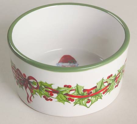 Holiday Celebrations (Green Trim) Ramekin