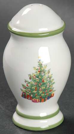 Holiday Celebrations (Green Trim) Salt Shaker