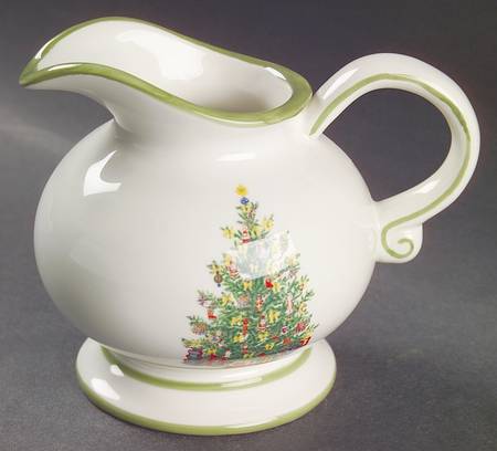Holiday Celebrations (Green Trim) Creamer