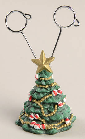 Holiday Celebrations (Green Trim) Figural Placard/Place Card