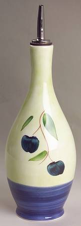 Blue Olive Oil Jar & Drizzle Spout