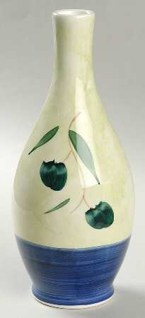 Blue Olive Oil Jar No Drizzle Spout