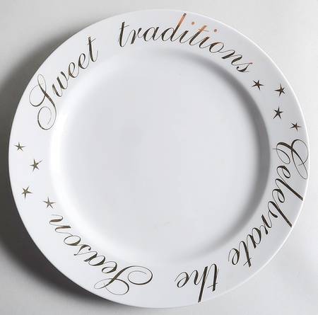 HOLIDAY GREETINGS 11" Chop Plate (Round Platter)