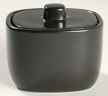 Graffiti Charcoal Sugar Bowl & Lid