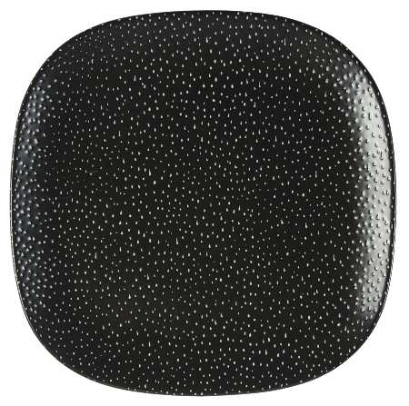 Graffiti Charcoal Salad Plate