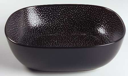 Graffiti Charcoal 9" Round Vegetable Bowl