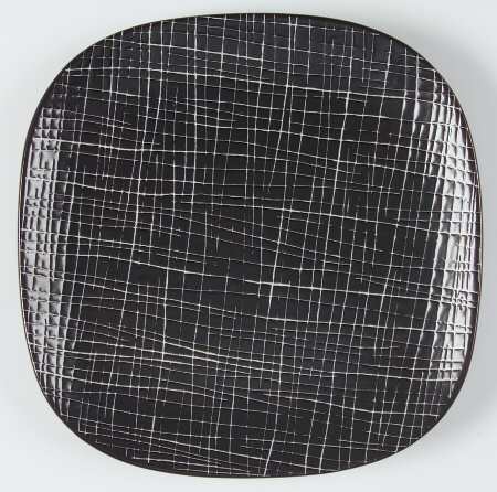 Graffiti Charcoal Salad Plate