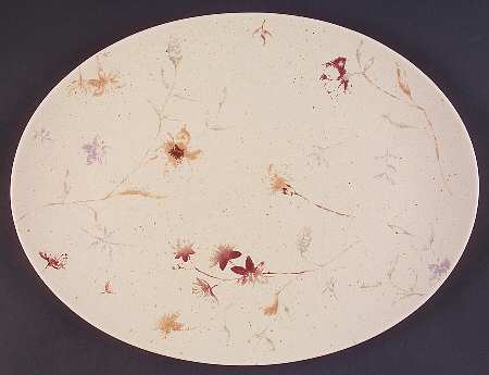 Nightblooms 14" Oval Serving Platter