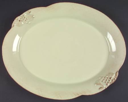 Madeira Harvest (Sage Green) 15" Oval Serving Platter