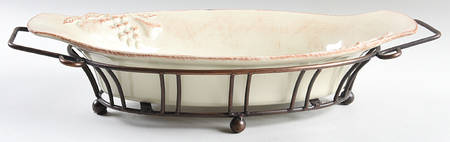 Madeira Harvest (Sage Green) 16" Augratin & Metal Stand