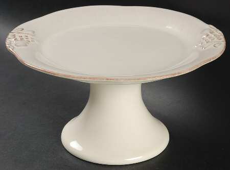 Madeira Harvest (Vanilla Creme) 8" Diameter Pedestal Cake Stand