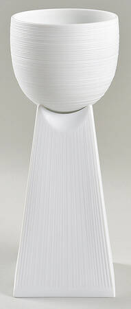 Hemisphere White Culbuto Cup & Stand
