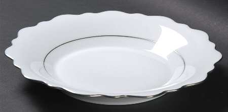 Samoa Platinum (Platinum Trim and Verge) Rim Soup Bowl