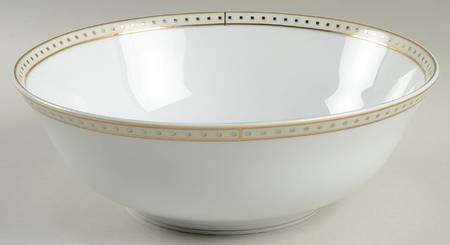 Babylone Ivory 10" Large Salad Serving Bowl