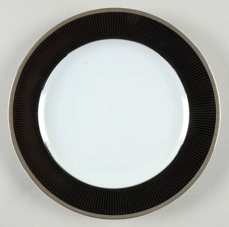 Metropolis Black Salad/Dessert Plate