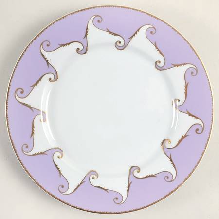 Follement (Gold Trim) Dinner Plate