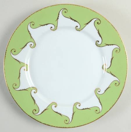 Follement (Gold Trim) Dinner Plate