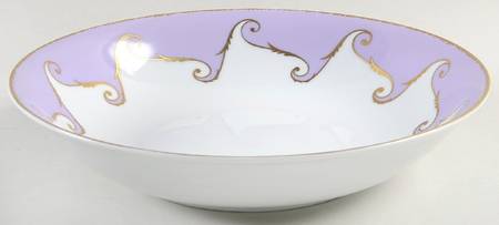 Follement (Gold Trim) 11" Round Serving Bowl