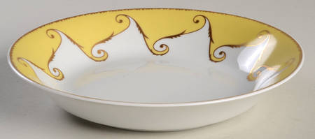 Follement (Gold Trim) Soup/Cereal Bowl