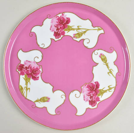 Follement (Gold Trim) 12' Round Tray