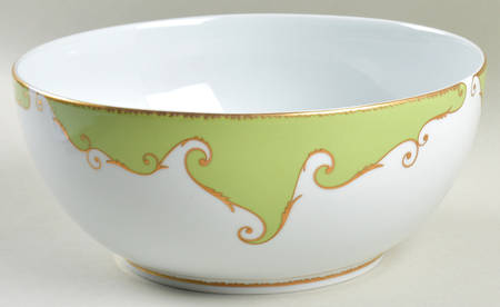 Follement (Gold Trim) 9" Round Serving Bowl