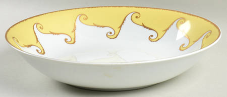 Follement (Gold Trim) 11" Round Serving Bowl