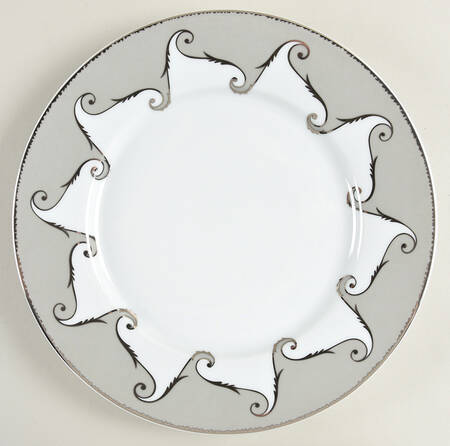 Follement (Gold Trim) Dinner Plate