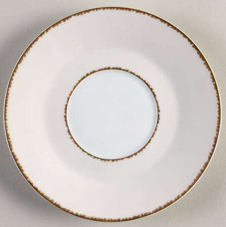 Follement (Gold Trim) Saucer for Flat Demitasse Cup