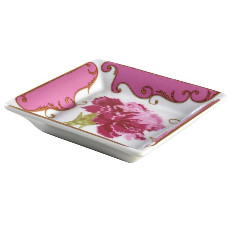 Follement (Gold Trim) 4" Square Dish