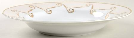 Follement (Gold Trim) Rim Soup Bowl