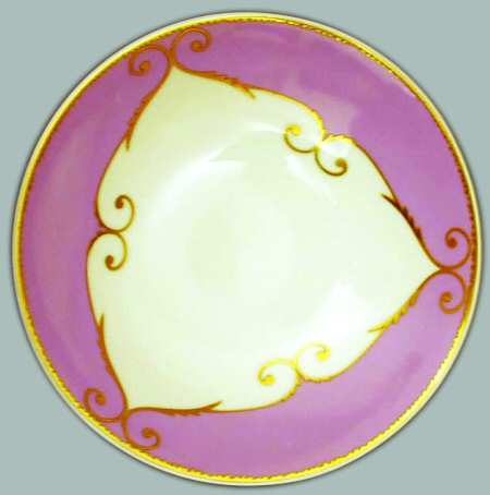 Follement (Gold Trim) Fruit/Dessert (Sauce) Bowl