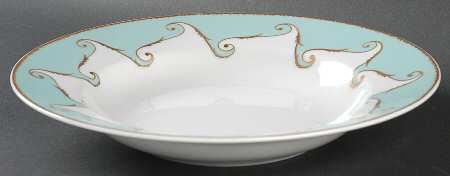 Follement (Gold Trim) Rim Soup Bowl