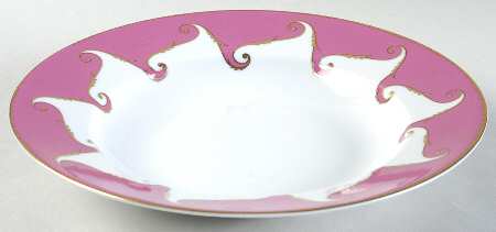 Follement (Gold Trim) Rim Soup Bowl