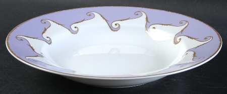 Follement (Gold Trim) Rim Soup Bowl