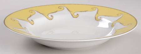 Follement (Gold Trim) Rim Soup Bowl