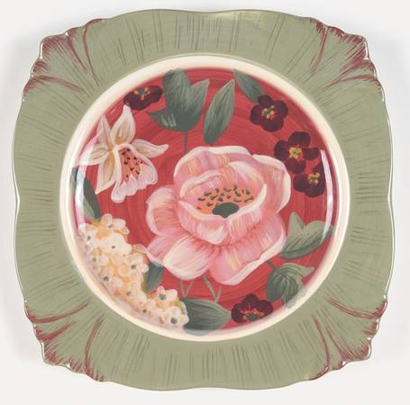 Floral Tapestry Salad Plate