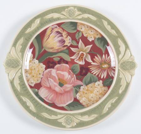 Floral Tapestry 16" Chop Plate (Round Platter)
